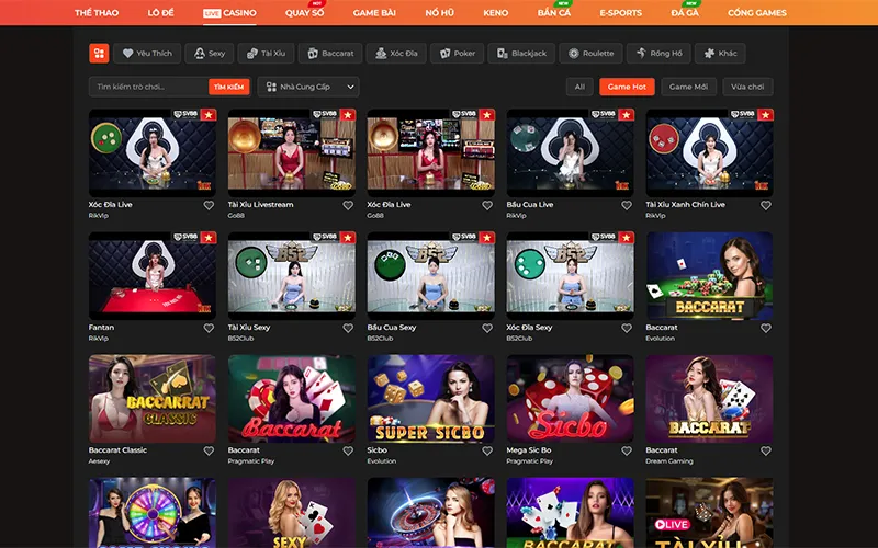 Trải nghiệm Live Casino chuyên nghiệp tại SV88 cùng dealer xinh đẹp